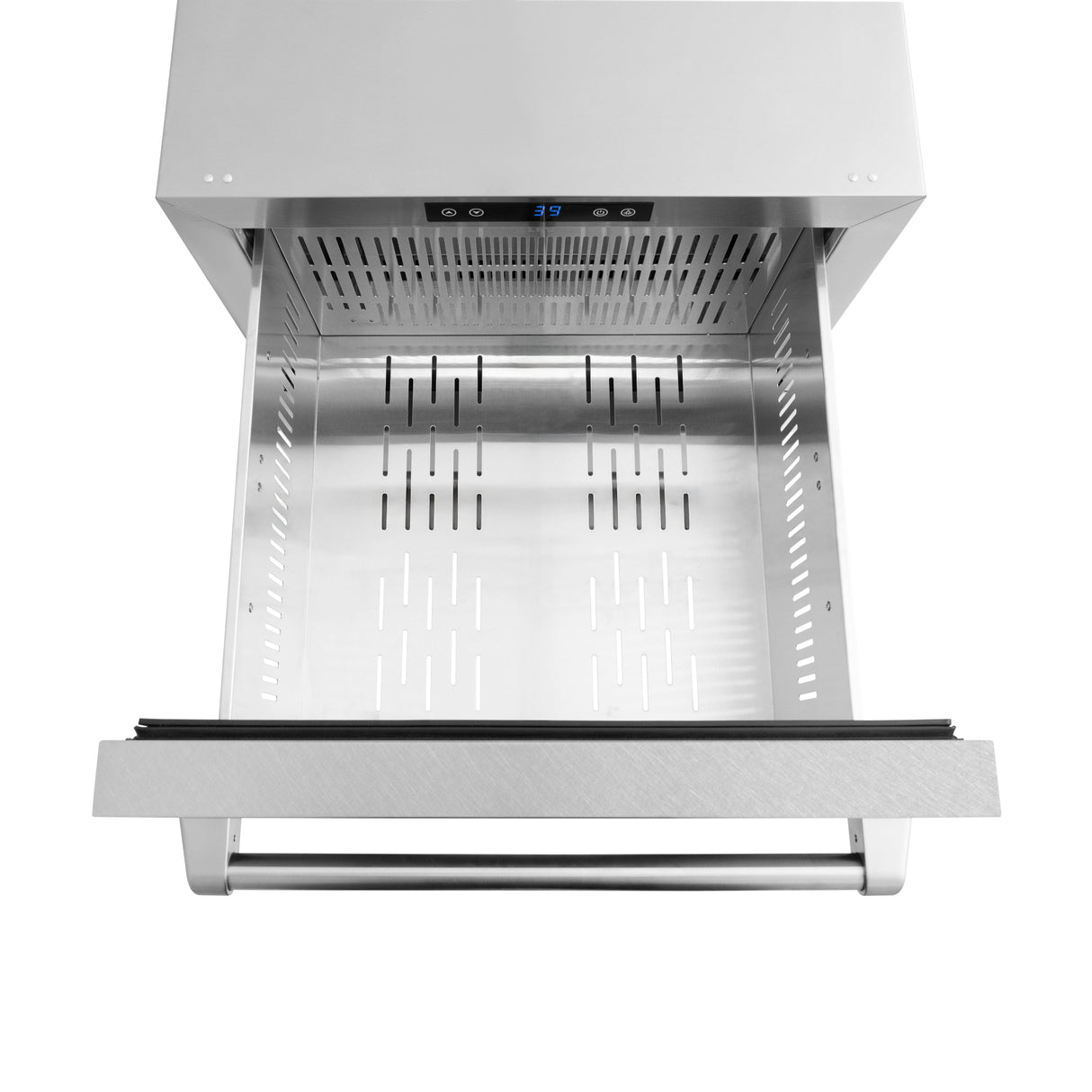 ZLINE 24 in. Touchstone 168 Can Outdoor-Rated Dual Refrigerator Drawer with Satin Stainless Steel Doors (RDSO-SN-24)