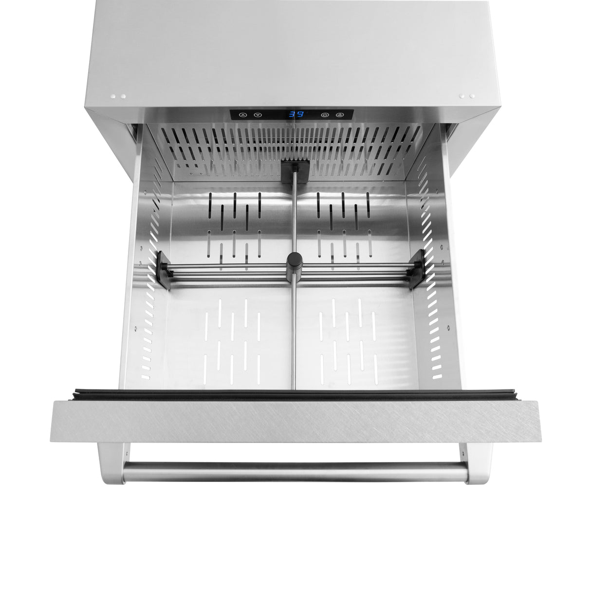 ZLINE 24 in. Touchstone 168 Can Outdoor-Rated Dual Refrigerator Drawer with Satin Stainless Steel Doors (RDSO-SN-24)