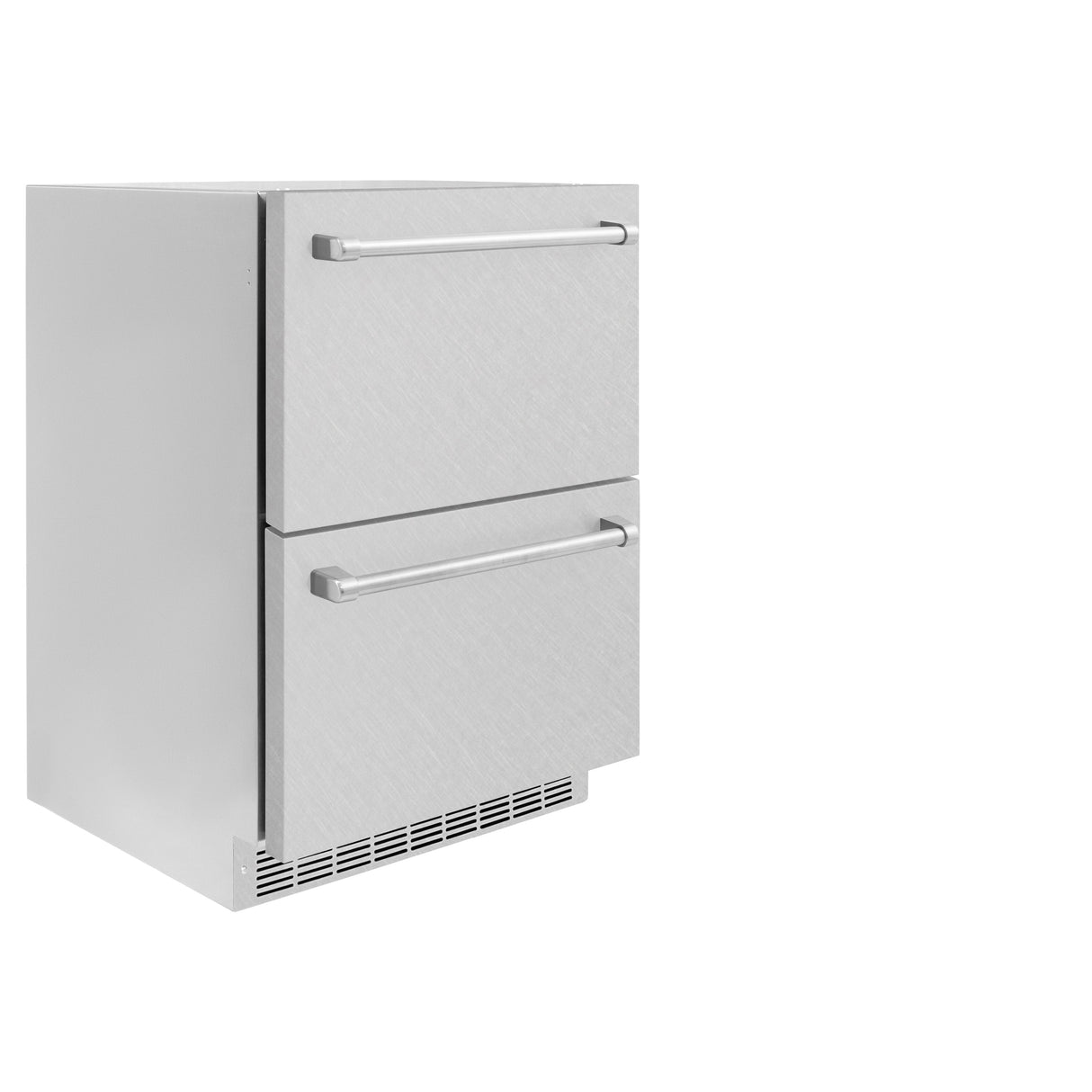 ZLINE 24 in. Touchstone 168 Can Outdoor-Rated Dual Refrigerator Drawer with Satin Stainless Steel Doors (RDSO-SN-24)