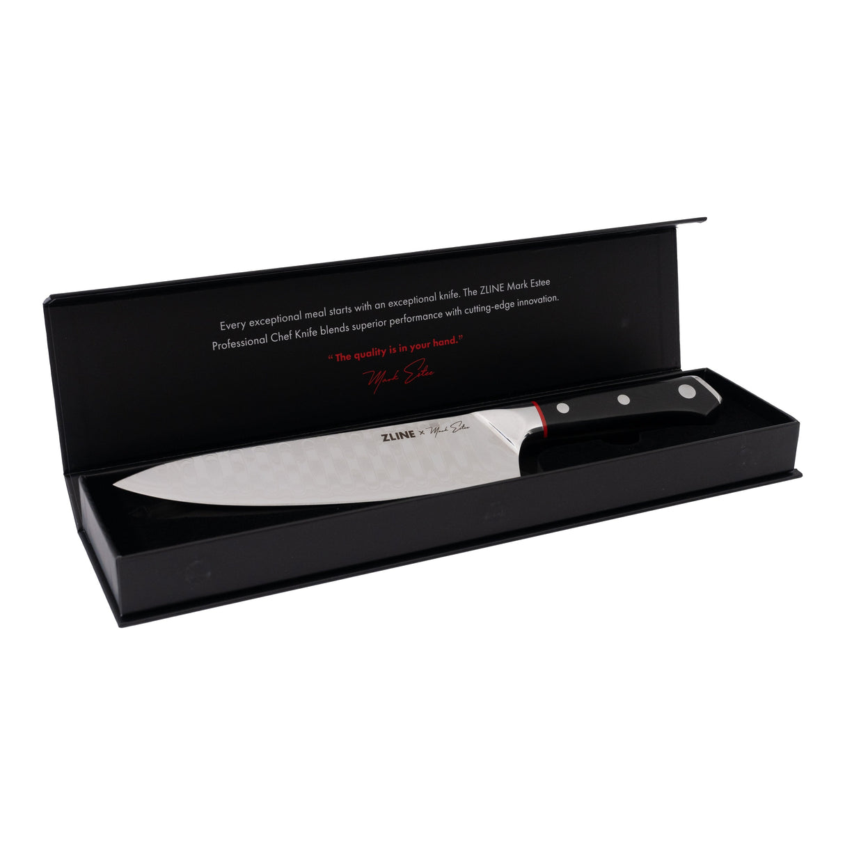 ZLINE Mark Estee 8 in. Professional Japanese Damascus Steel Chef Knife (KCKT-ME-JD)