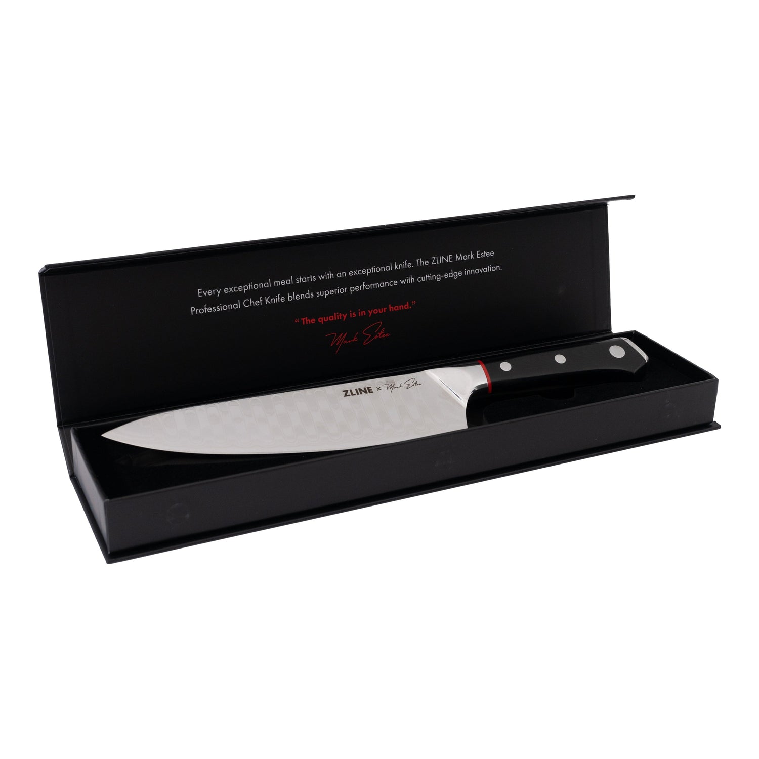 ZLINE Mark Estee 8 in. Professional Japanese Damascus Steel Chef Knife (KCKT-ME-JD)