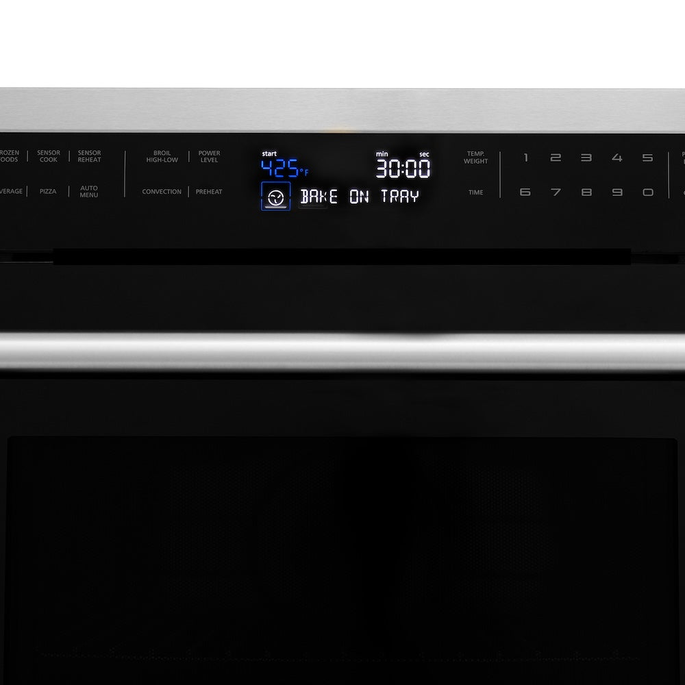 ZLINE 24" 1.6 cu ft. Built-in Convection Microwave Oven in Stainless Steel with Speed and Sensor Cooking (MWO-24)