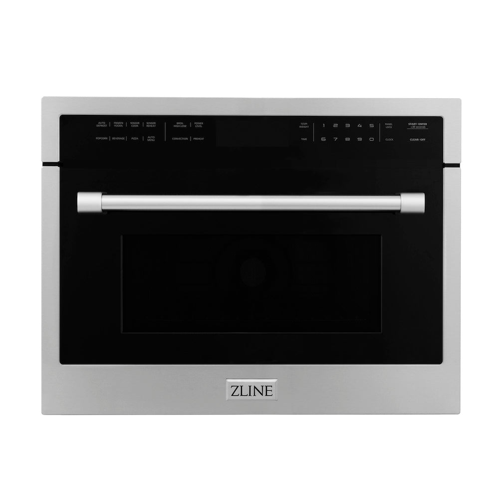 ZLINE 24" 1.6 cu ft. Built-in Convection Microwave Oven in Stainless Steel with Speed and Sensor Cooking (MWO-24)