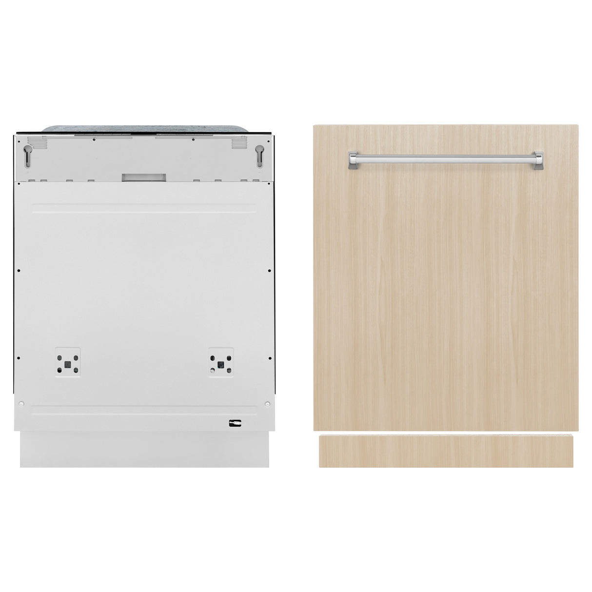 ZLINE 24" Monument Series 3rd Rack Top Touch Control Dishwasher in Custom Panel Ready with Stainless Steel Tub, 45dBa (DWMT-24)