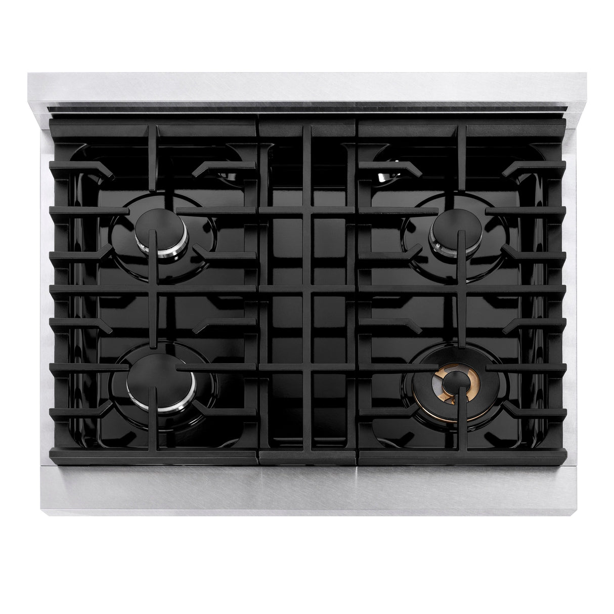 ZLINE 30 in. Paramount Gas Rangetop with 4 Burners and Porcelain Cooktop in Satin Stainless Steel (SRTS-30)
