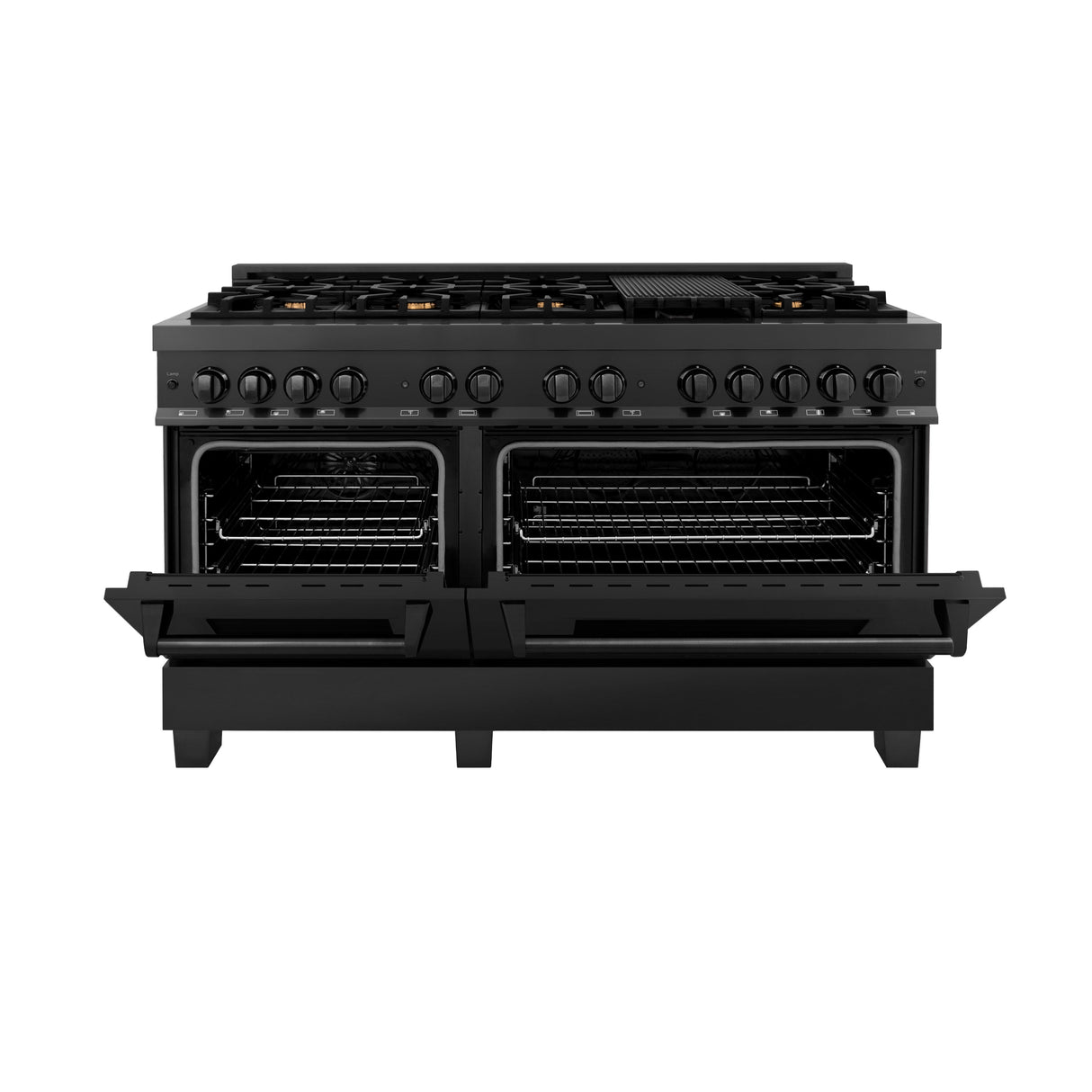 ZLINE 60 in. 7.4 cu. ft. Legacy Dual Fuel Range with 9 Burner Gas Cooktop and 2 Electric Convection Ovens