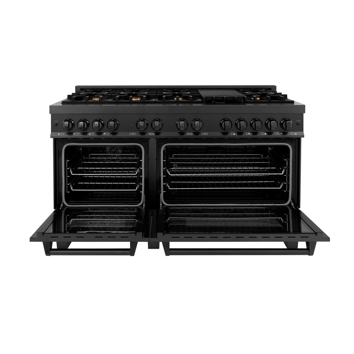 ZLINE 60 in. 7.4 cu. ft. Legacy Dual Fuel Range with 9 Burner Gas Cooktop and 2 Electric Convection Ovens