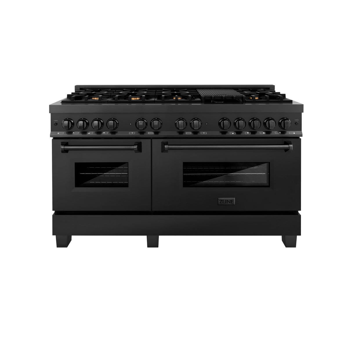 ZLINE 60 in. 7.4 cu. ft. Legacy Dual Fuel Range with 9 Burner Gas Cooktop and 2 Electric Convection Ovens