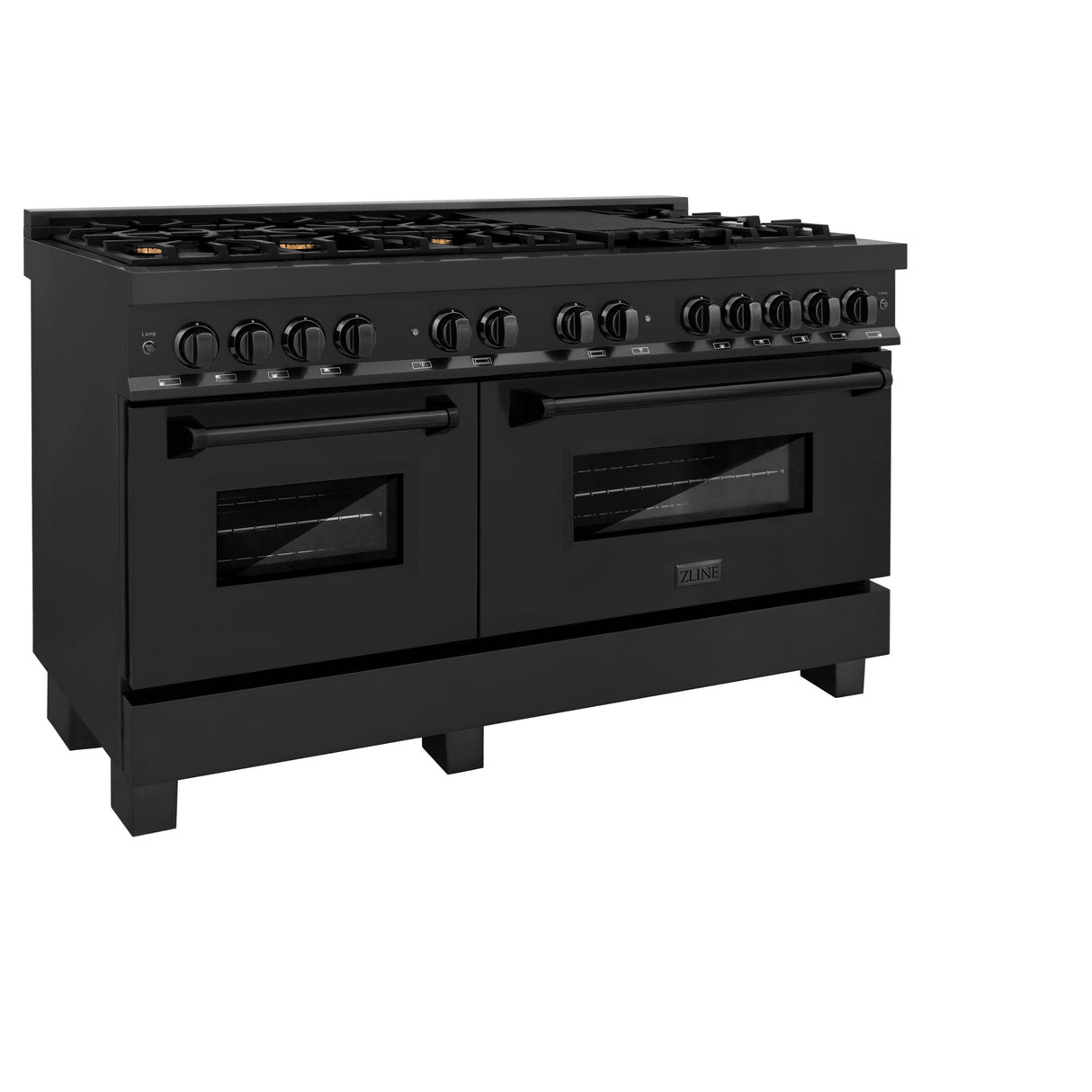 ZLINE 60 in. 7.4 cu. ft. Legacy Dual Fuel Range with 9 Burner Gas Cooktop and 2 Electric Convection Ovens