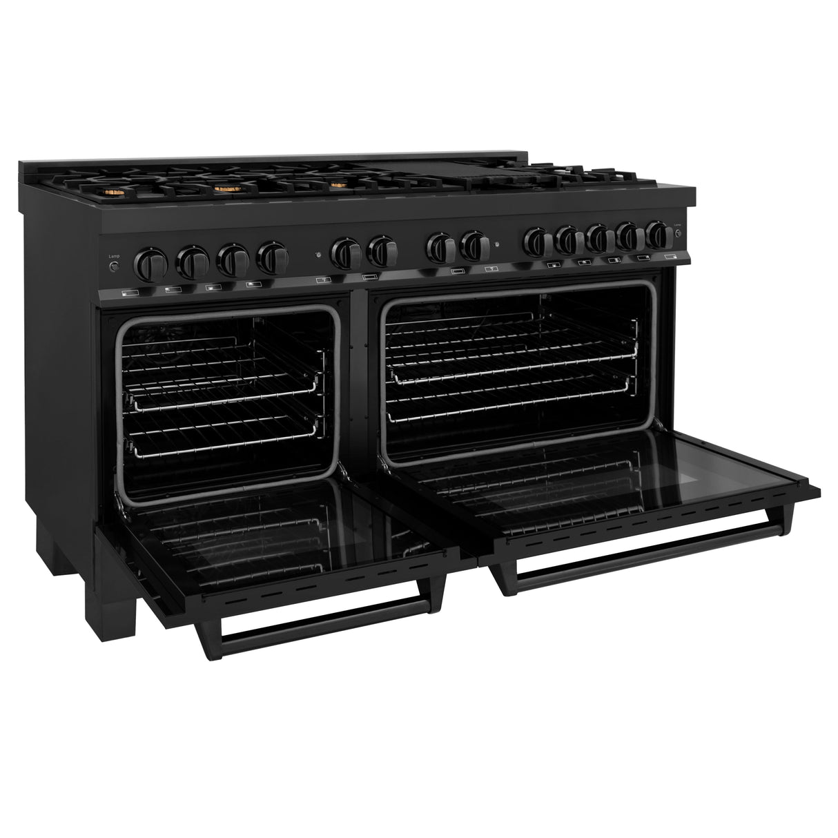 ZLINE 60 in. 7.4 cu. ft. Legacy Dual Fuel Range with 9 Burner Gas Cooktop and 2 Electric Convection Ovens