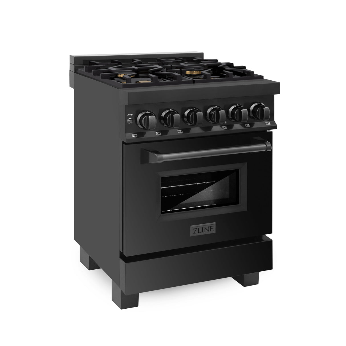ZLINE 24 in. 2.8 cu. ft. Legacy Dual Fuel Range with 4 Burner Gas Cooktop and Electric Convection Oven
