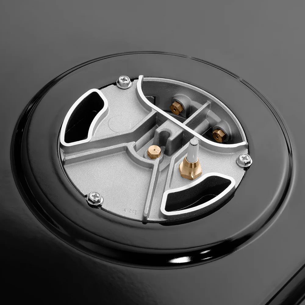 ZLINE Autograph Edition 36 in. 5.2 cu. ft. Paramount Gas Range with 6 Burner DuoPro™ Cooktop and Convection Gas Oven in Black Stainless Steel and Champagne Bronze Accents (PSGRBZ-36-CB)