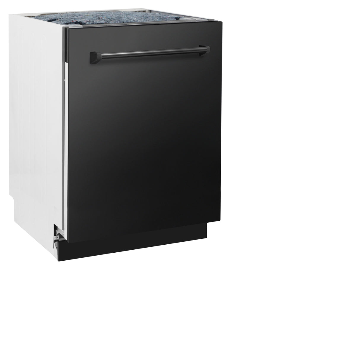 ZLINE 24" Tallac Series 3rd Rack Tall Tub Dishwasher in Black Stainless Steel with Stainless Steel Tub, 51dBa (DWV-BS-24)