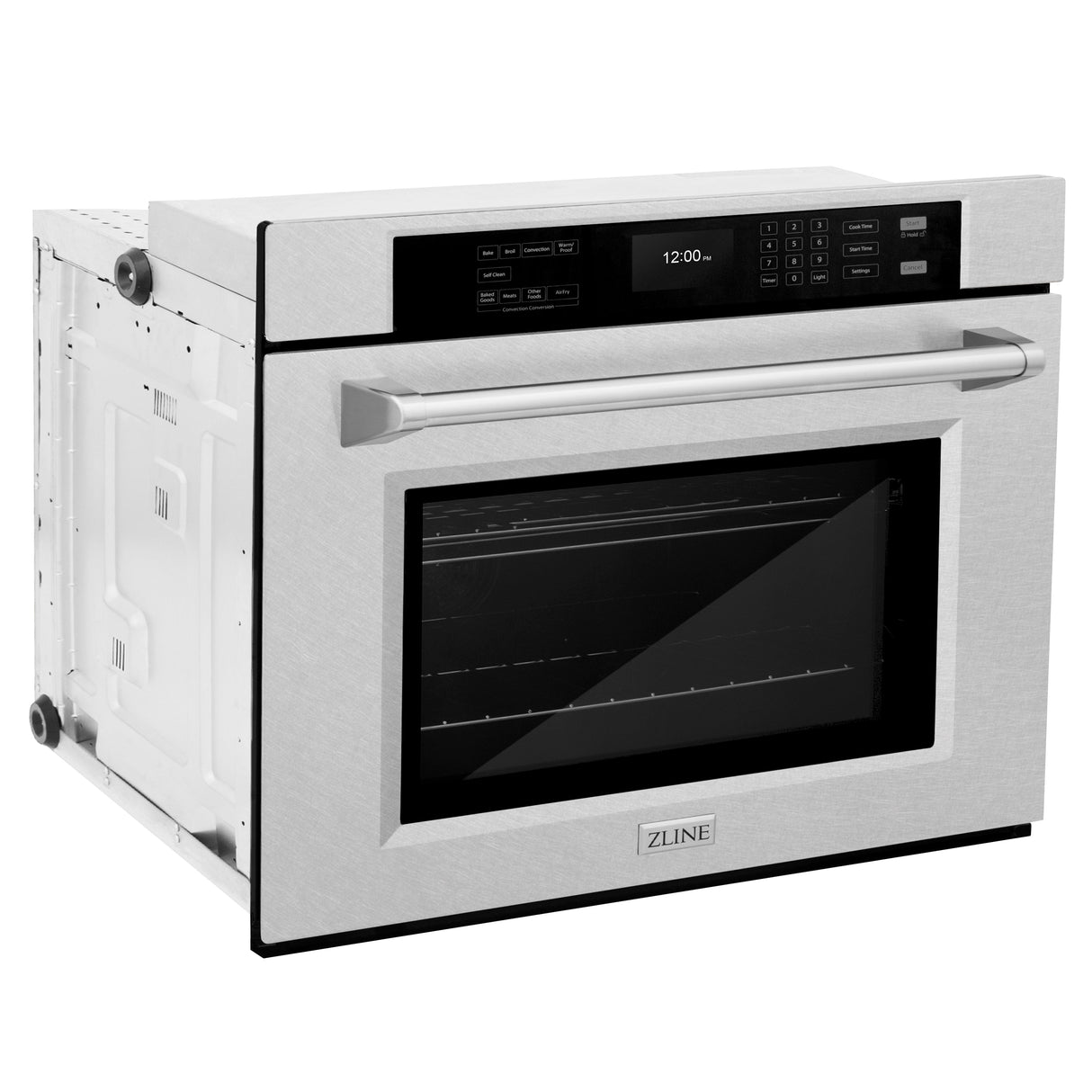 ZLINE 30 in. Professional True Convection Single Wall Oven with Air Fry and Self Clean in Satin Stainless Steel (WASS-30)