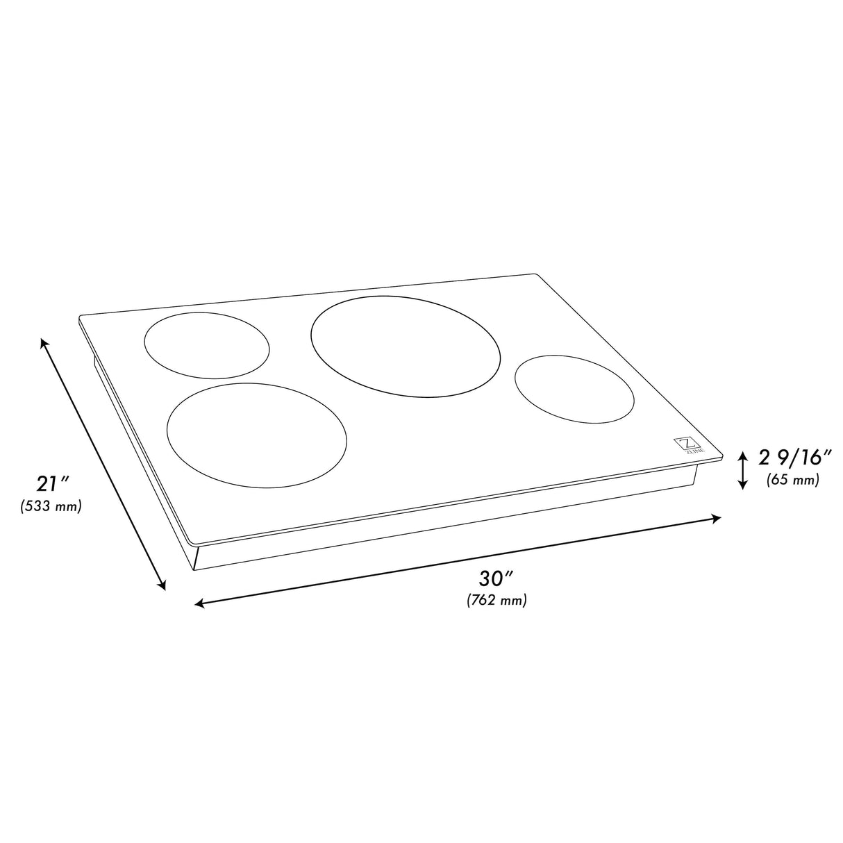 ZLINE 30" Induction Cooktop with 4 burners (RCIND-30)