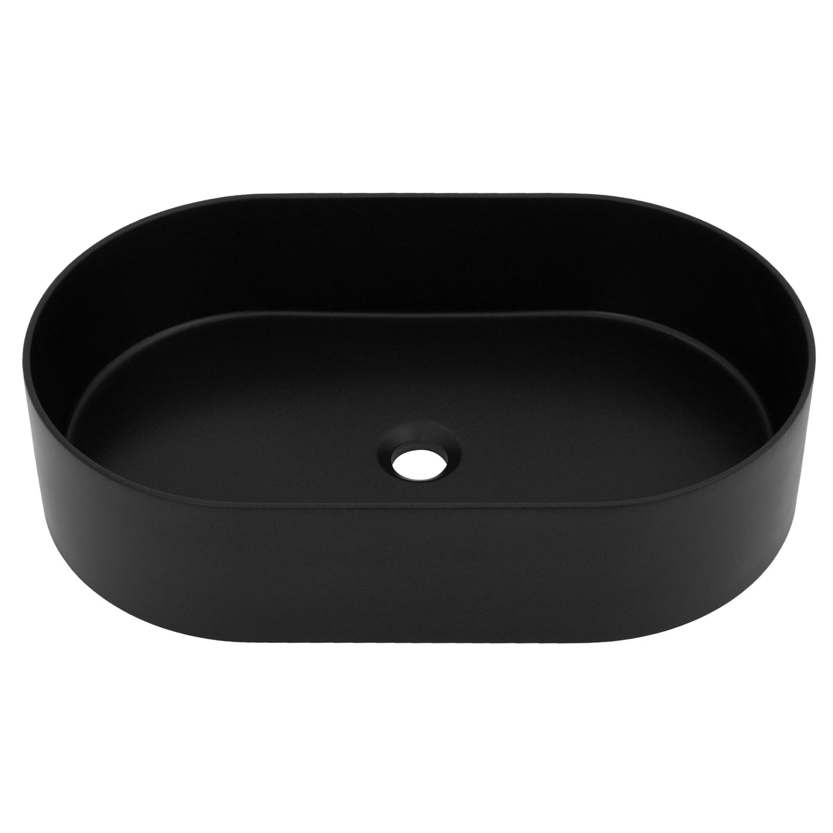 ZLINE 24 in. Siena Oval Vessel Bath Sink in Matte Black (SK-QVO-MB-24)