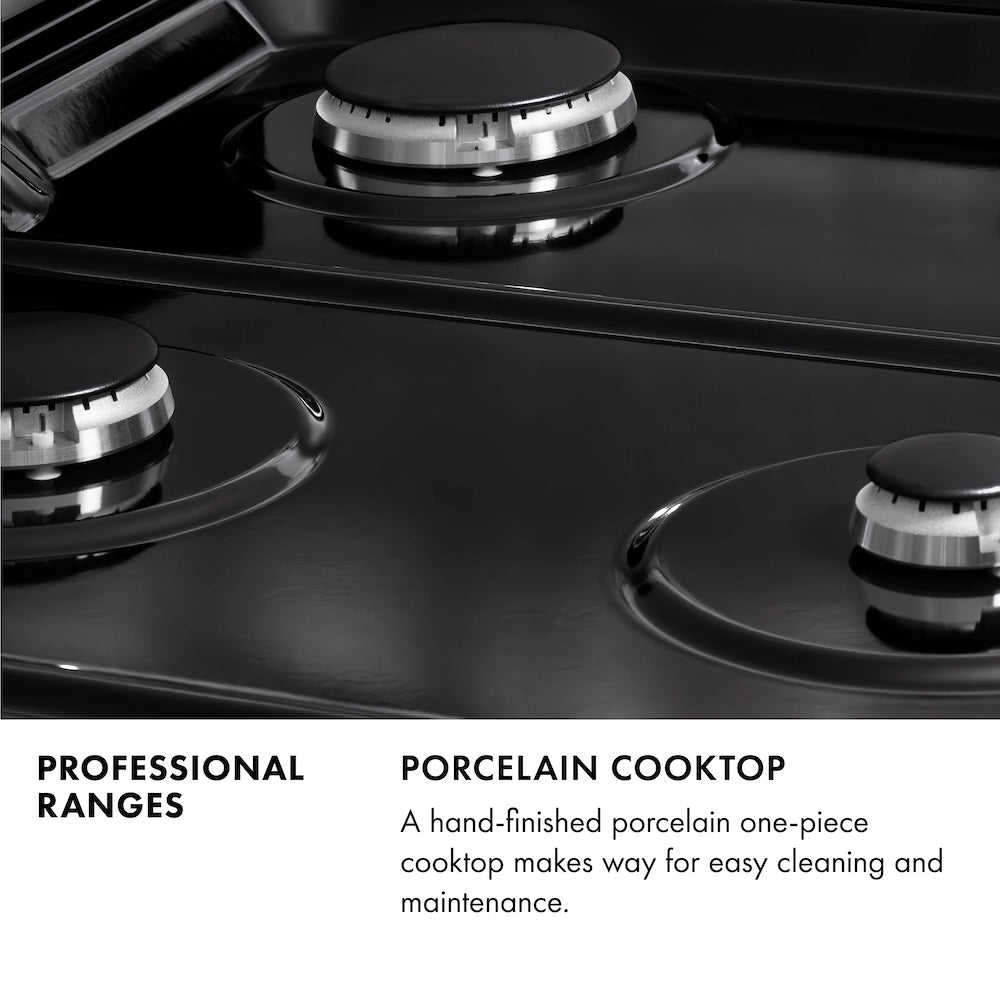 ZLINE Autograph Edition 36 in. 5.2 cu. ft. Paramount Gas Range with 6 Burner Cooktop and Convection Gas Oven in Stainless Steel and Champagne Bronze Accents (SGRZ-36-CB)