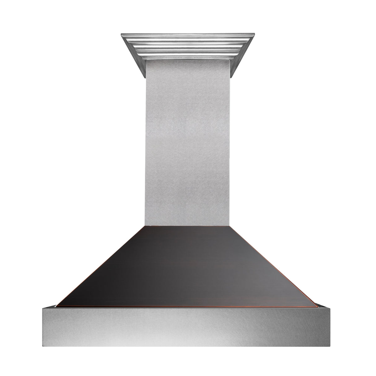 30" Ducted Fingerprint Resistant Stainless Steel Range Hood with Oil Rubbed Bronze Shell (8654ORB-30)