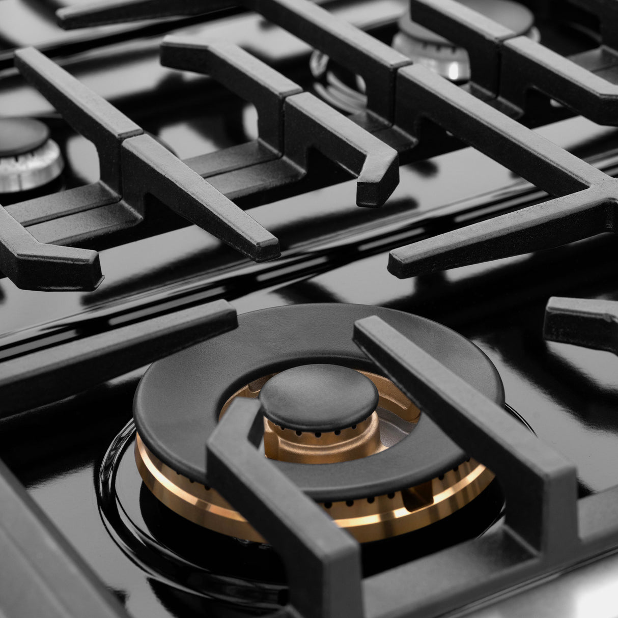 ZLINE 48 in. 6.7 cu. ft. Paramount Double Oven Dual Fuel Range with 8 Burner Gas Cooktop in Satin Stainless Steel with Black Matte Doors (SDRS-BLM-48)