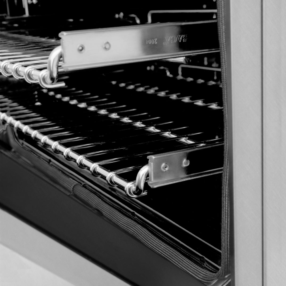 ZLINE 48 in. 6.0 cu. ft. Legacy Dual Fuel Range with 7 Burner Gas Cooktop and 2 Electric Ovens in Satin Stainless Steel (RAS-SN-48)