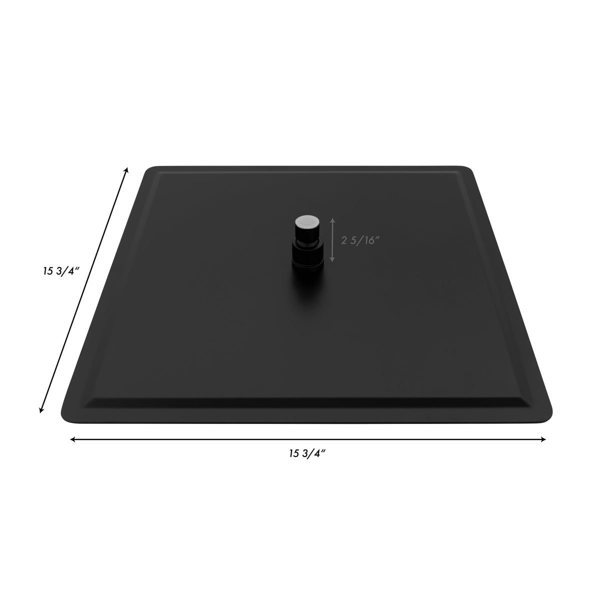 ZLINE 16" Bliss Shower Head in Matte Black (BLS-H16-MB)