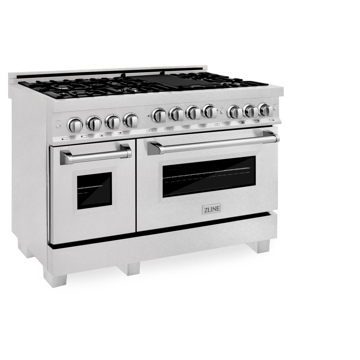 ZLINE 48 in. 6.0 cu. ft. Range with Natural Gas Stove and Natural Gas Oven in Fingerprint Resistant Stainless Steel (RGS-SN-48)