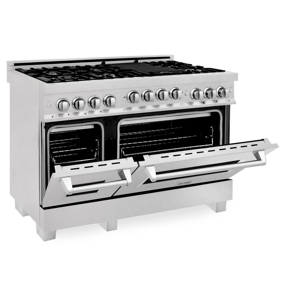 ZLINE 48 in. 6.0 cu. ft. Range with Natural Gas Stove and Natural Gas Oven in Fingerprint Resistant Stainless Steel (RGS-SN-48)