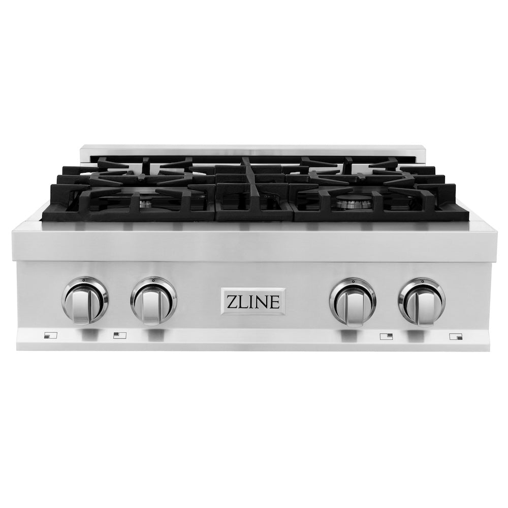 ZLINE 30 in. Legacy Gas Rangetop with 4 Burners and Porcelain Cooktop in Stainless Steel (RT30)