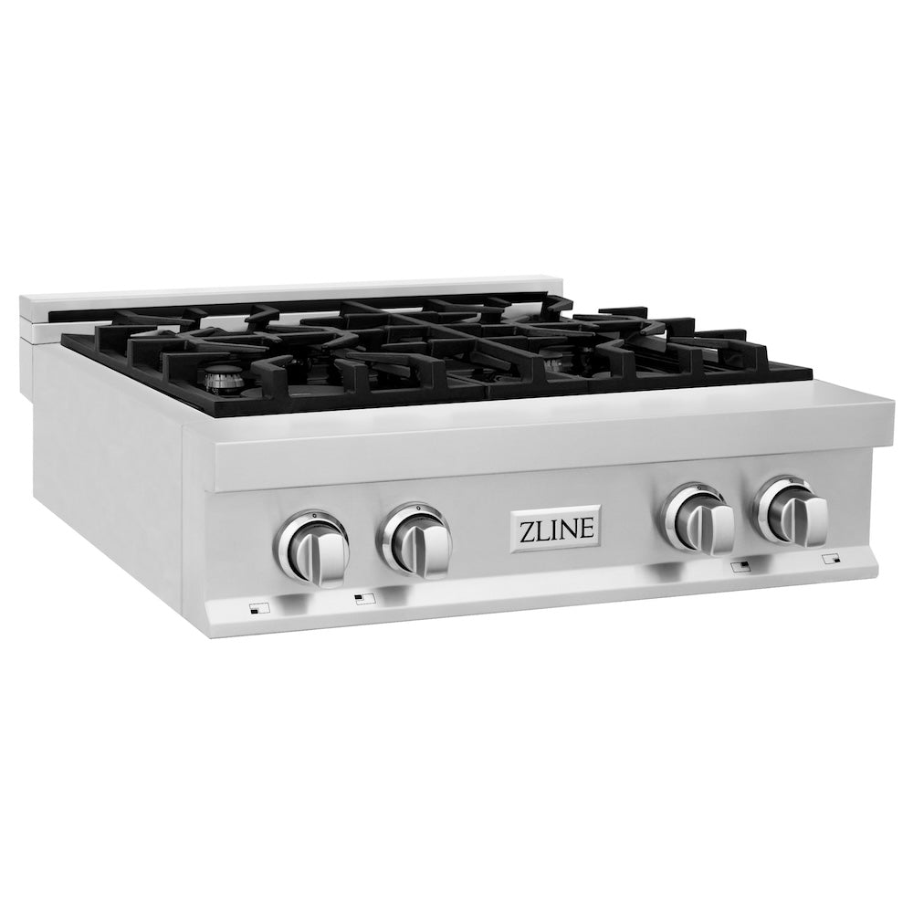 ZLINE 30 in. Legacy Gas Rangetop with 4 Burners and Porcelain Cooktop in Stainless Steel (RT30)