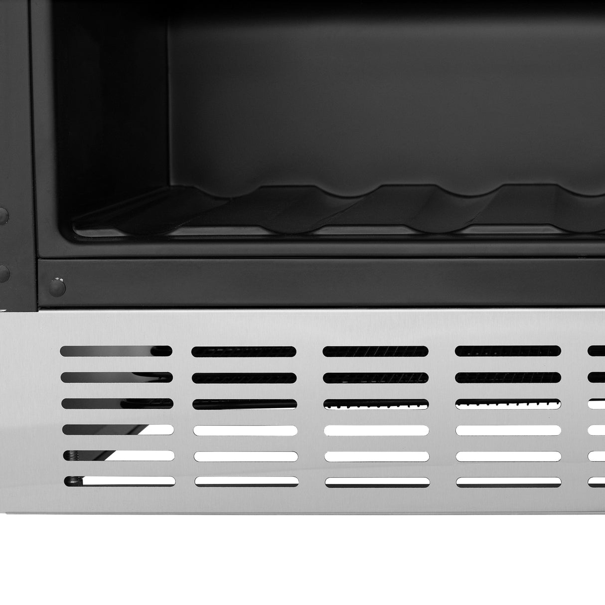 ZLINE 24" Autograph Edition 154 Can Beverage Cooler Fridge with Adjustable Shelves in Stainless Steel with Polished Gold Accents (RBVZ-US-24-G)