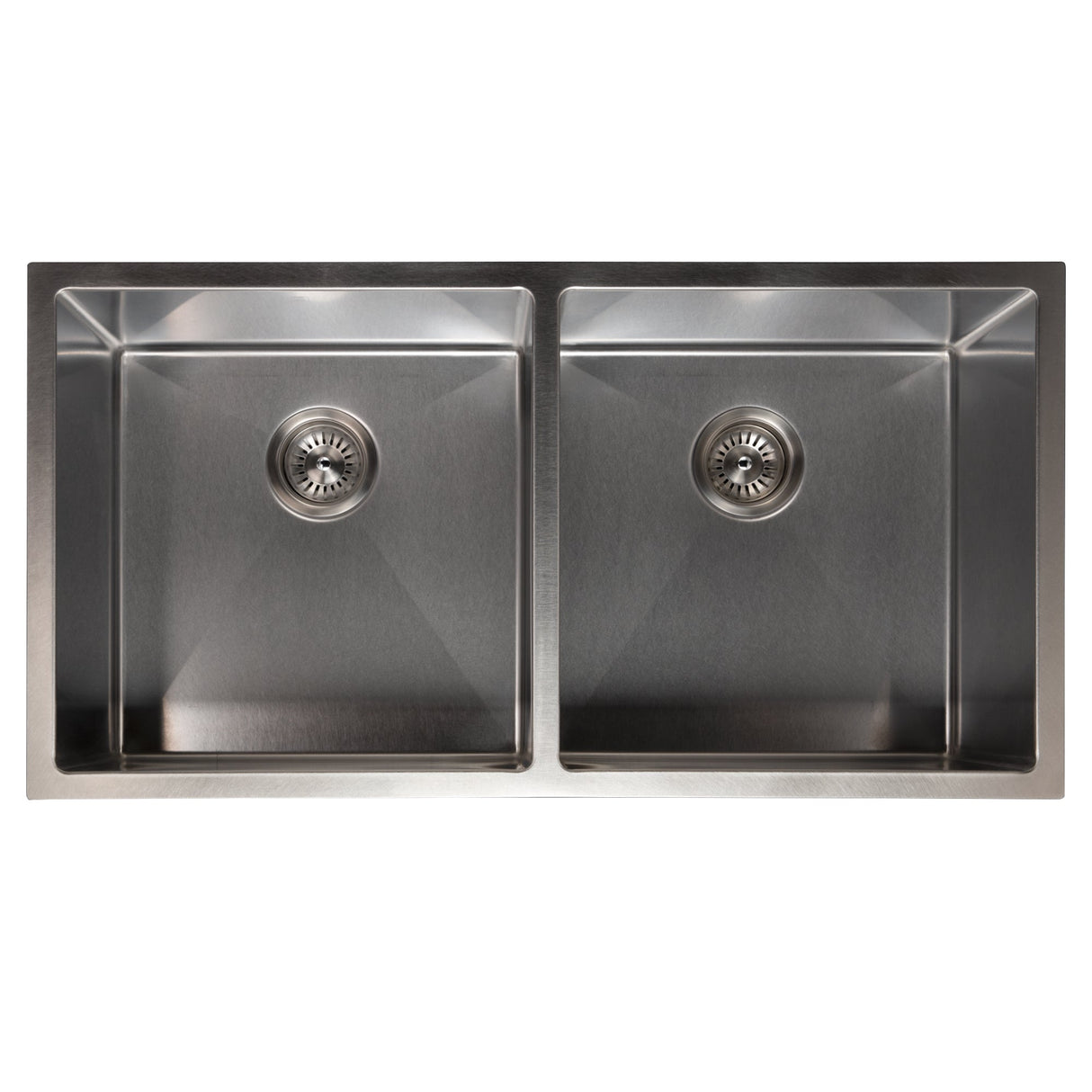ZLINE 36 in. Anton Undermount Double Bowl Satin Stainless Steel Kitchen Sink with Bottom Grid (SR50D-36S)