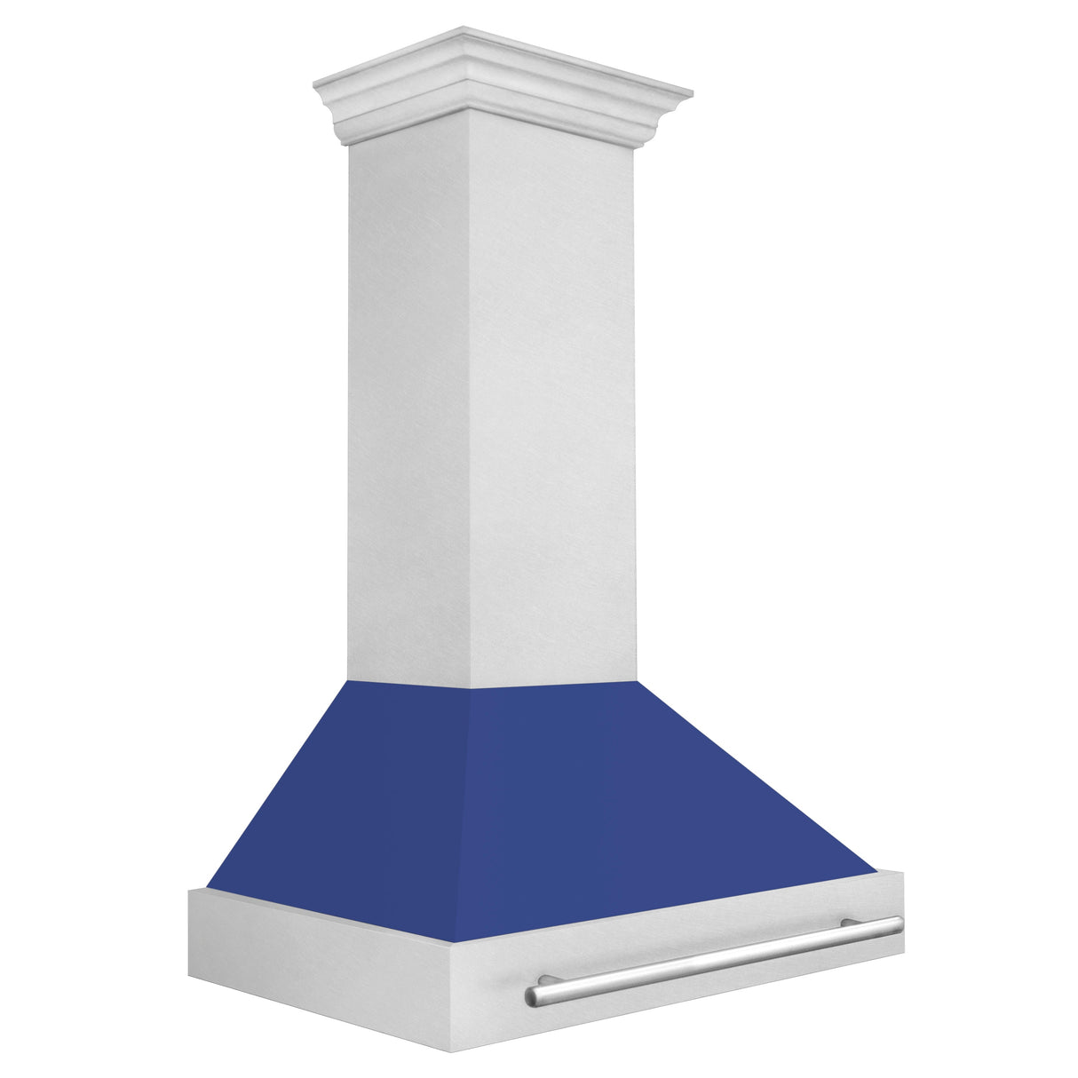 ZLINE 36" Fingerprint Resistant Stainless Steel Range Hood with Blue Matte Shell (8654SNX-BM36)