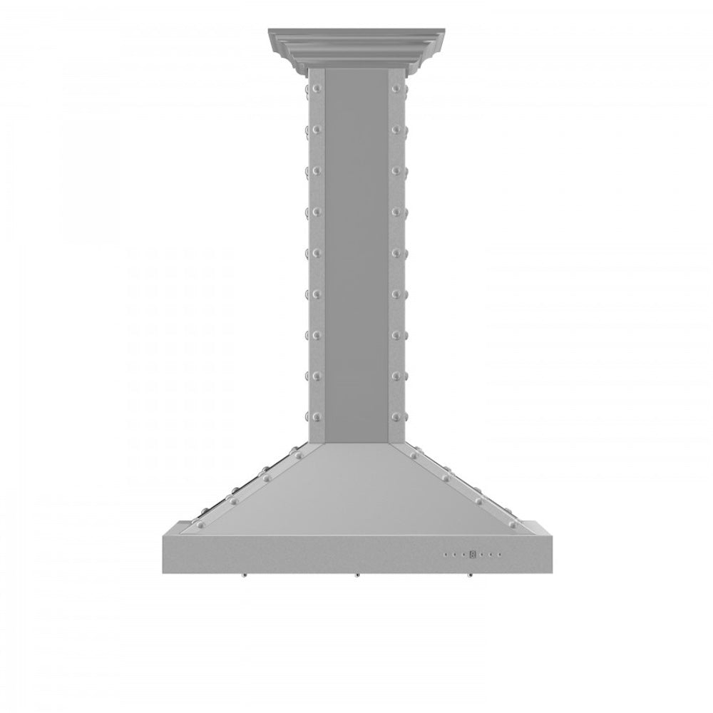 ZLINE 36 in. Designer Series Satin Stainless Steel Island Range Hood (KB2i-4SSXS-36)