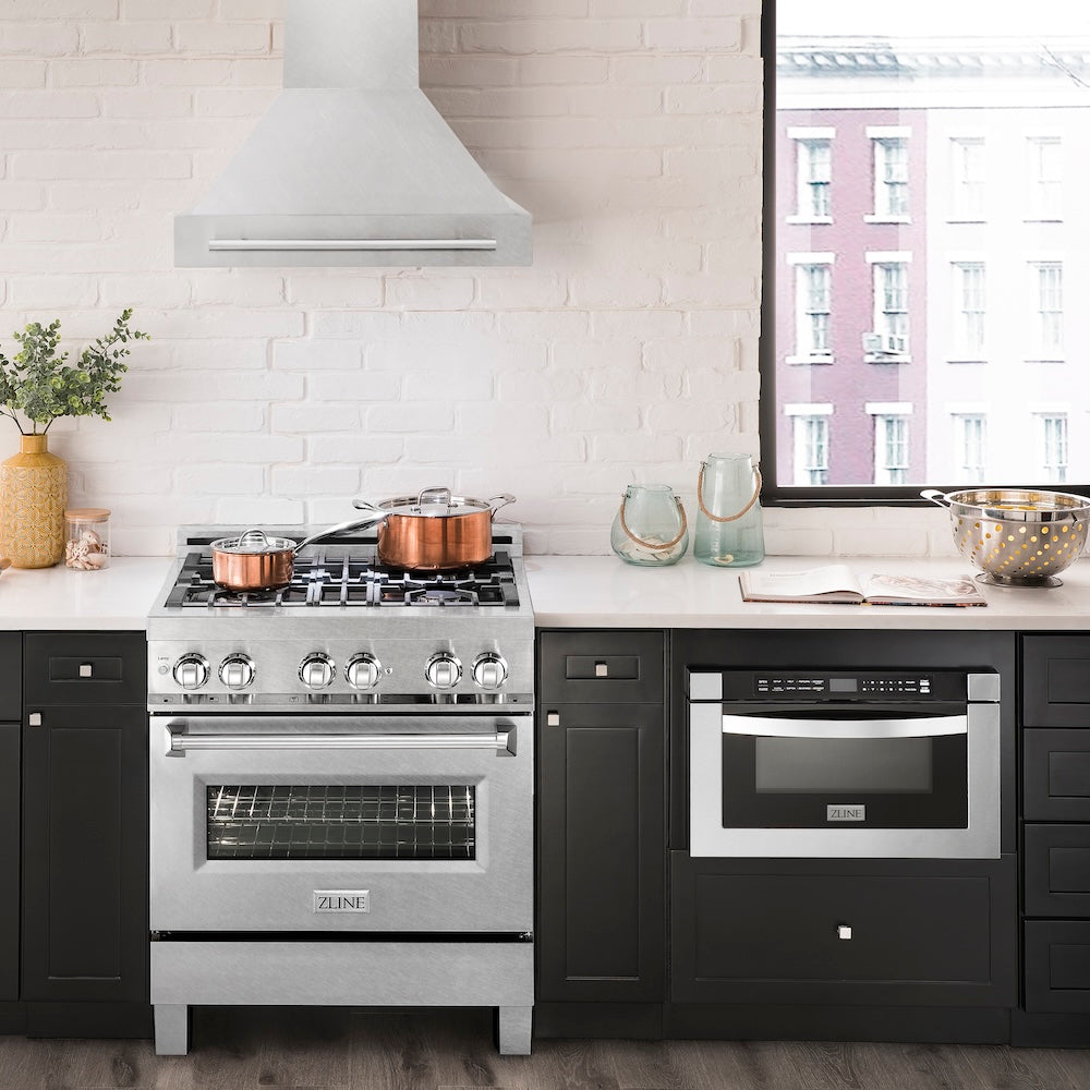 ZLINE 30" Fingerprint Resistant Stainless Steel Range Hood (8654SNX-30)