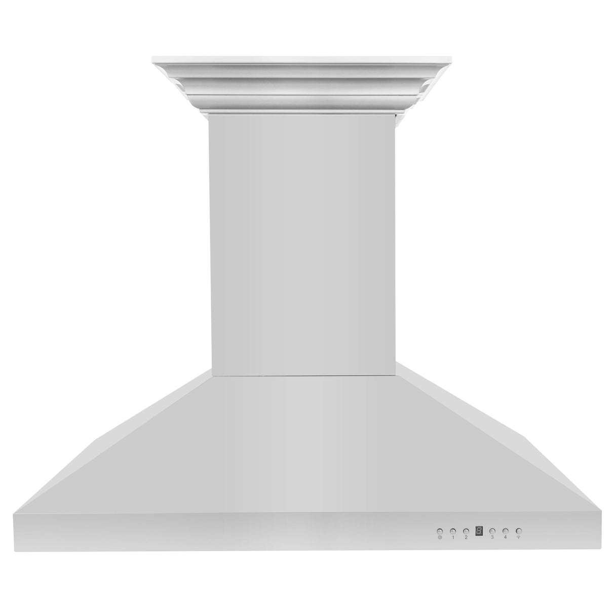 36" ZLINE CrownSound™Ducted Vent Island Mount Range Hood in Stainless Steel with Built-in Bluetooth Speakers (KL3iCRN-BT-36)