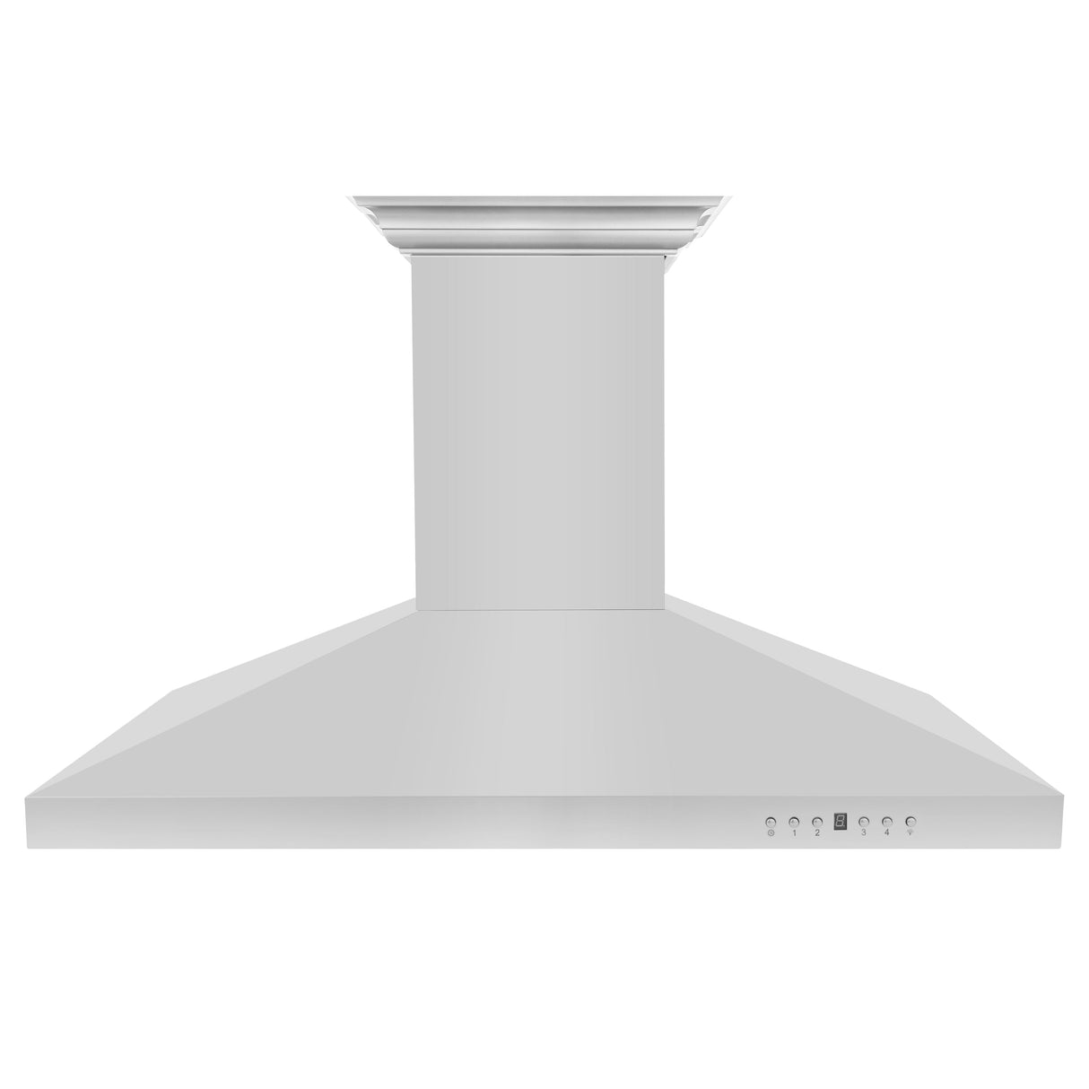 48" ZLINE CrownSound™Ducted Vent Island Mount Range Hood in Stainless Steel with Built-in Bluetooth Speakers (KL3iCRN-BT-48)