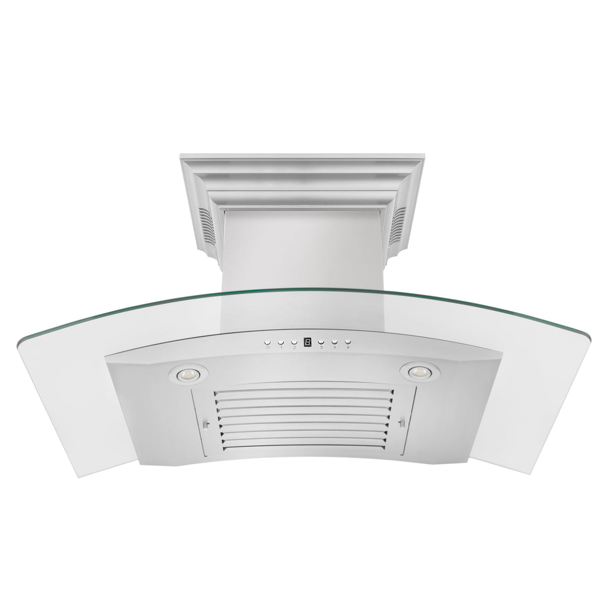 36" ZLINE CrownSound™Ducted Vent Wall Mount Range Hood in Stainless Steel with Built-in Bluetooth Speakers (KN4CRN-BT-36)