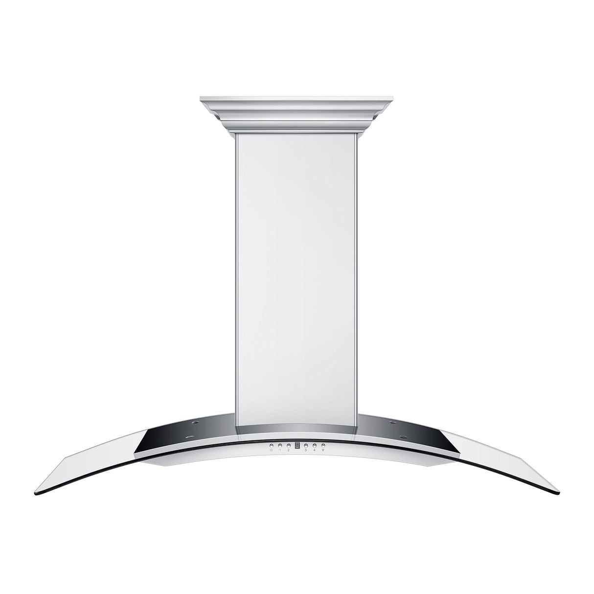 48" ZLINE CrownSound™Ducted Vent Wall Mount Range Hood in Stainless Steel with Built-in Bluetooth Speakers (KN4CRN-BT-48)