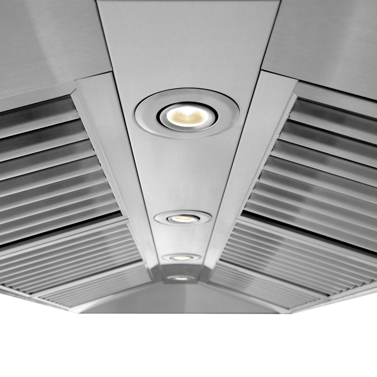 48" ZLINE CrownSound™Ducted Vent Wall Mount Range Hood in Stainless Steel with Built-in Bluetooth Speakers (667CRN-BT-48)