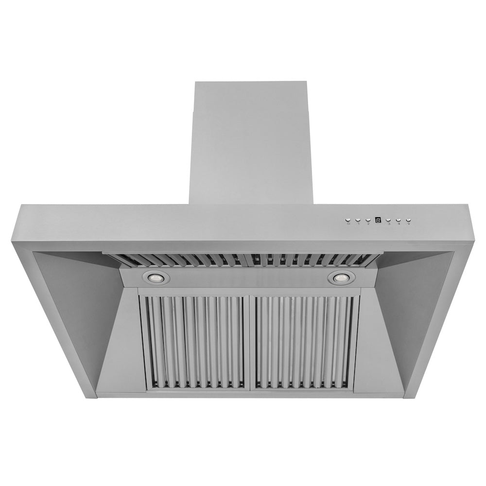 ZLINE 36" Professional Ducted Wall Mount Range Hood in Stainless Steel (697-36)