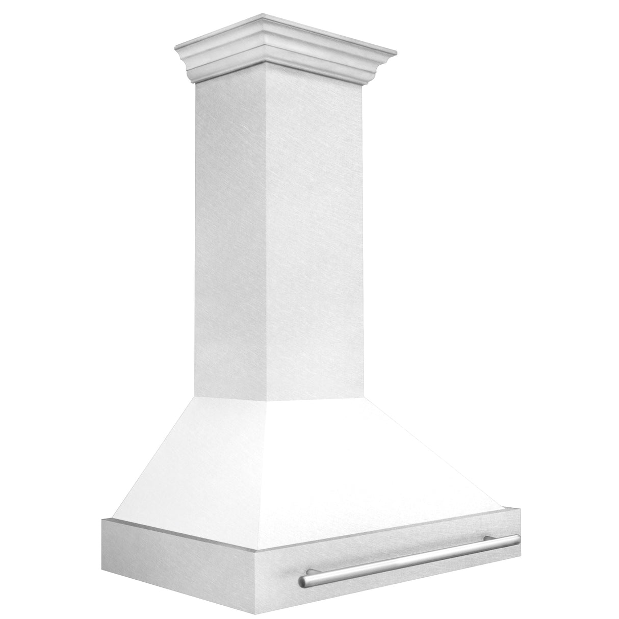 ZLINE 36" Fingerprint Resistant Stainless Steel Range Hood with White Matte Shell (8654SNX-WM36)