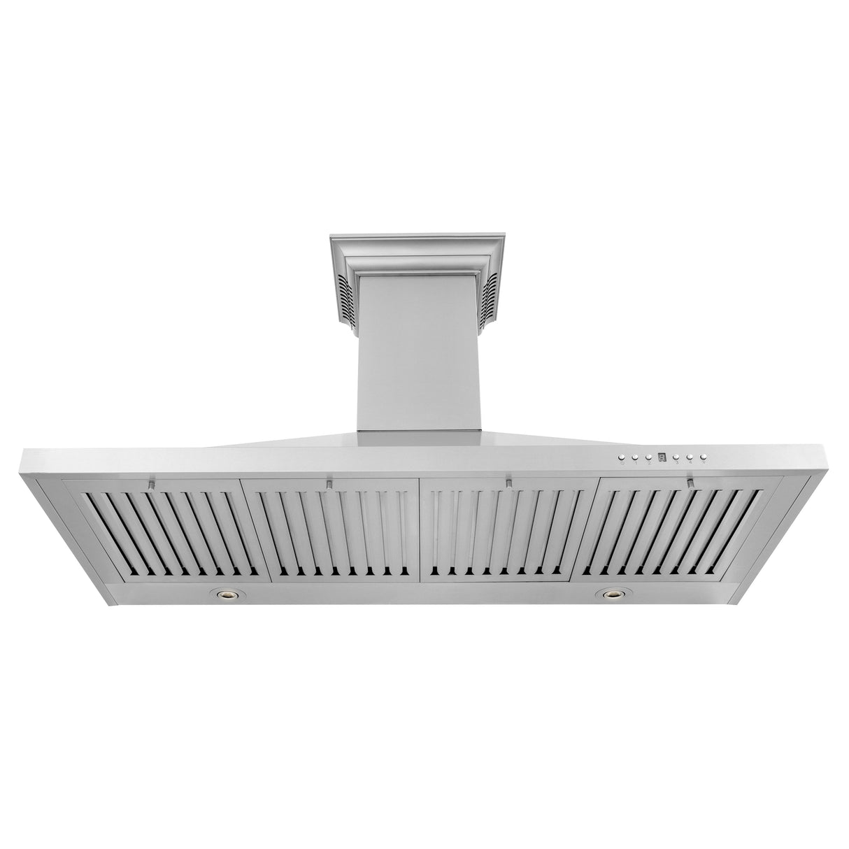 42" ZLINE CrownSound™Ducted Vent Wall Mount Range Hood in Stainless Steel with Built-in Bluetooth Speakers (KBCRN-BT-42)