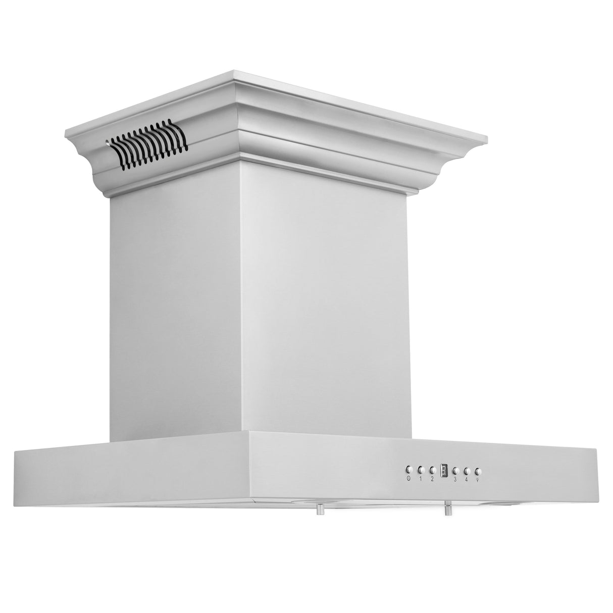 24" ZLINE CrownSound™Ducted Vent Wall Mount Range Hood in Stainless Steel with Built-in Bluetooth Speakers (KECRN-BT-24)
