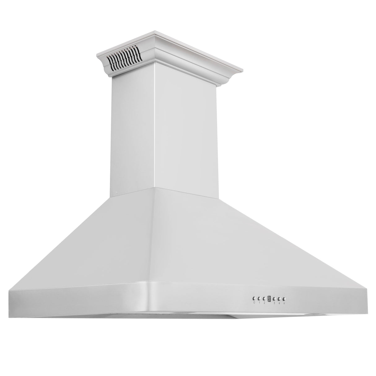36" ZLINE CrownSound™Ducted Vent Wall Mount Range Hood in Stainless Steel with Built-in Bluetooth Speakers (KF2CRN-BT-36)