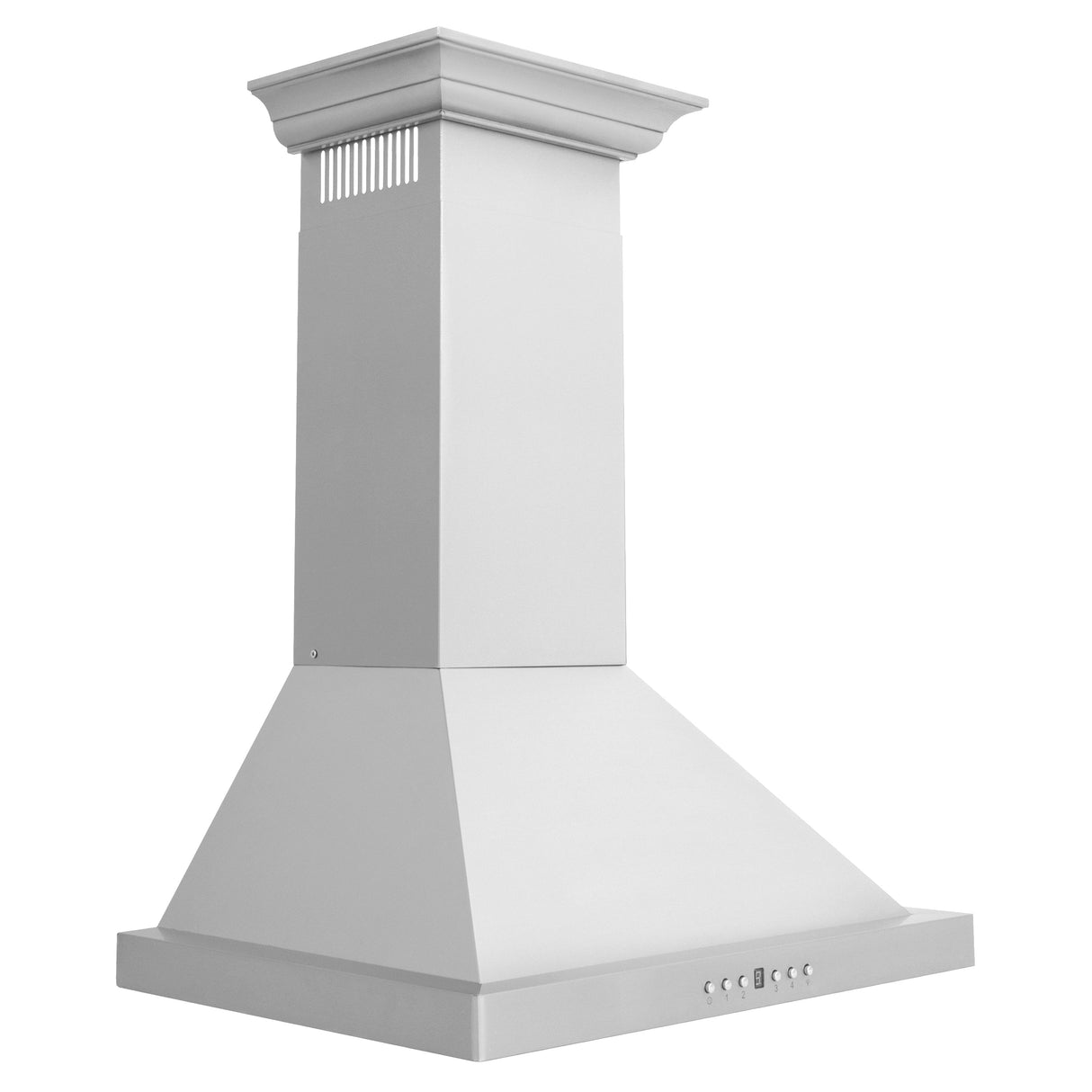 ZLINE 24" Convertible Vent Wall Mount Range Hood in Stainless Steel with Crown Molding (KBCRN-24)