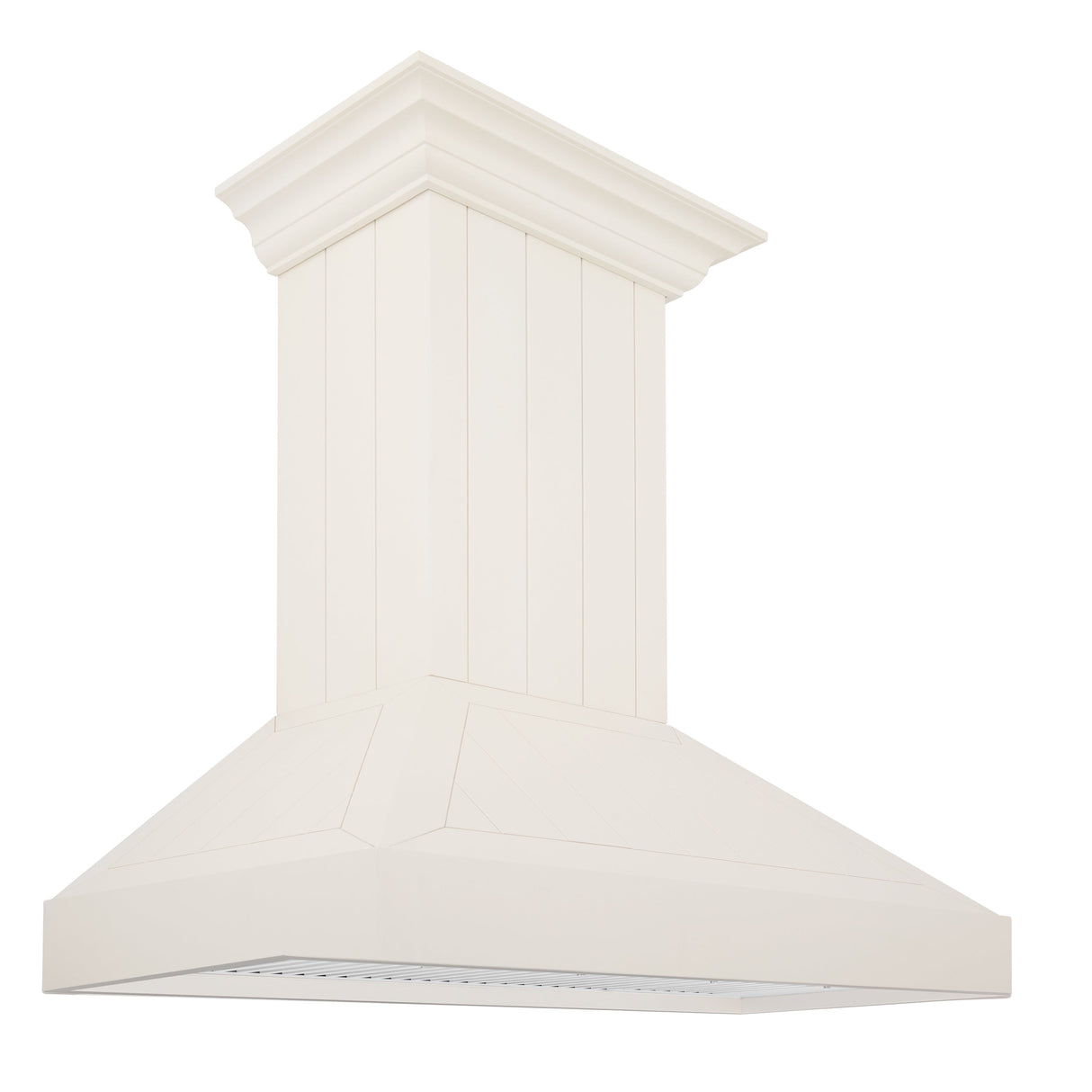 ZLINE 36" Ducted Vent Wooden Convertible Vent Wall Mount Range Hood in Cottage White (KPTT-36)