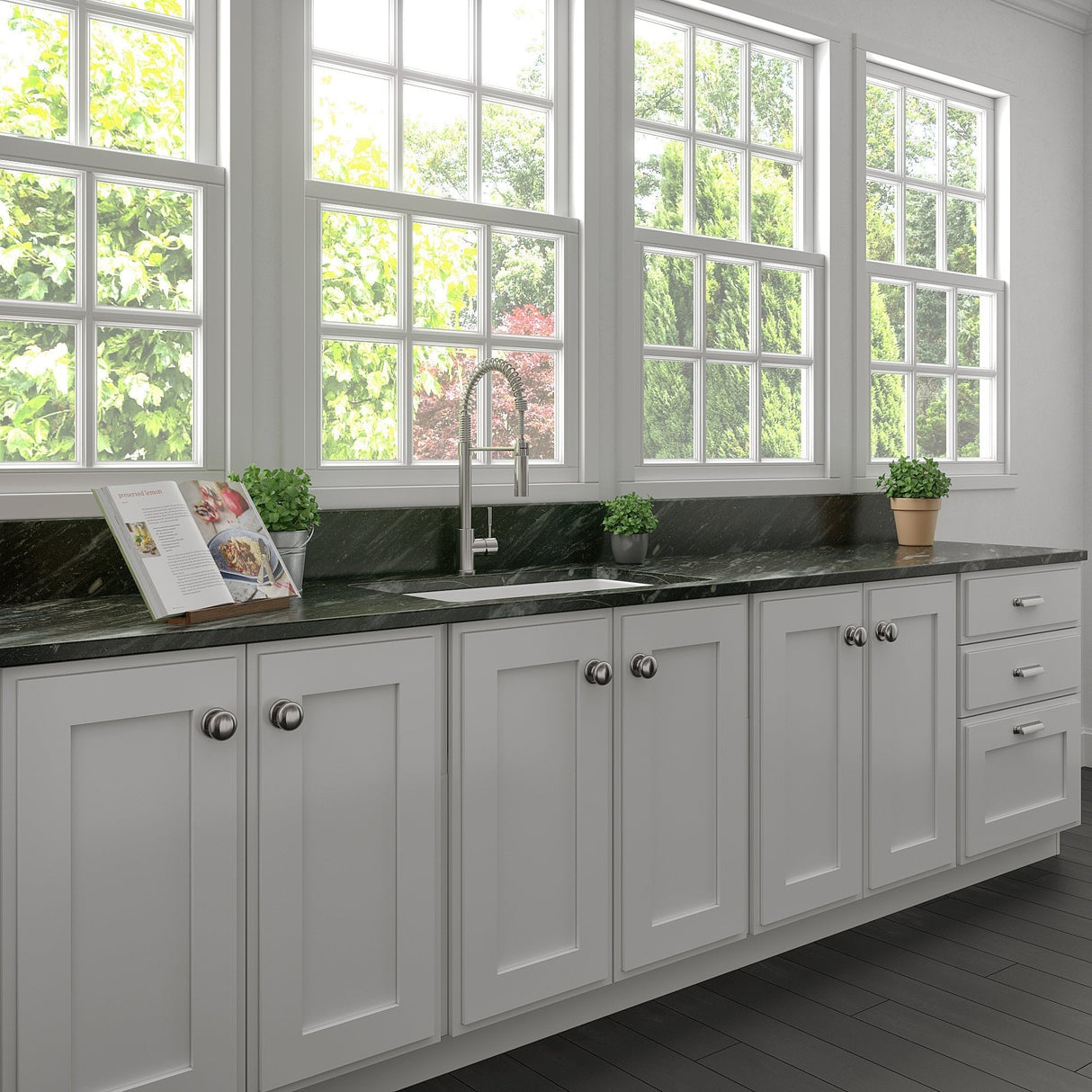 ZLINE 30" Rome Dual Mount Single Bowl Fireclay Kitchen Sink with Bottom Grid (FRC5124)