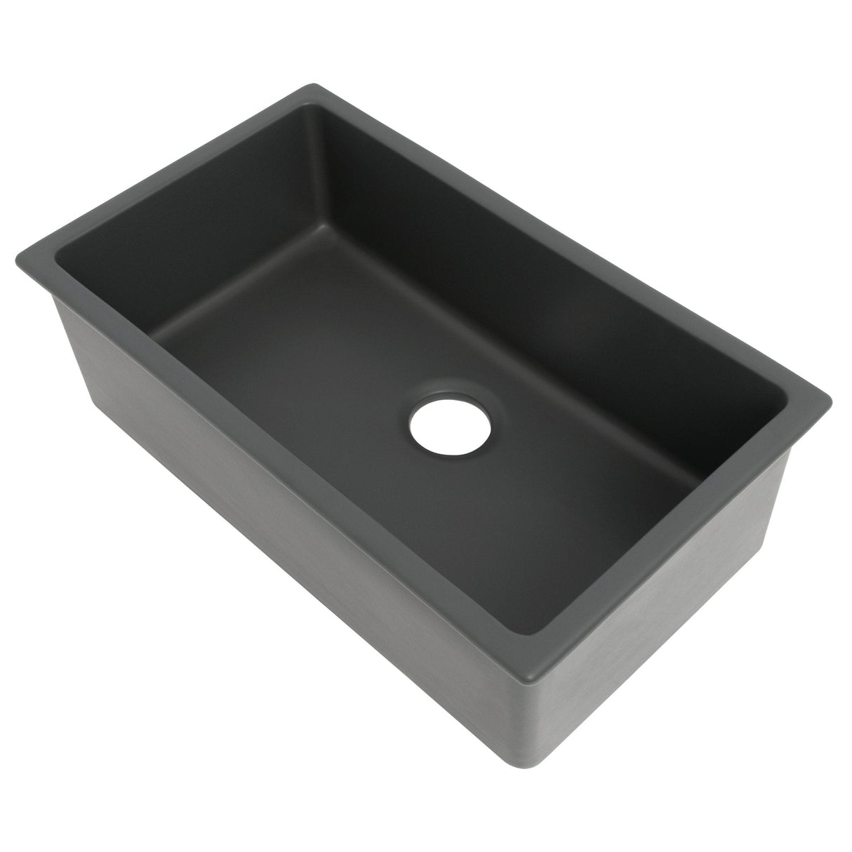 ZLINE 30" Rome Dual Mount Single Bowl Fireclay Kitchen Sink with Bottom Grid (FRC5124)