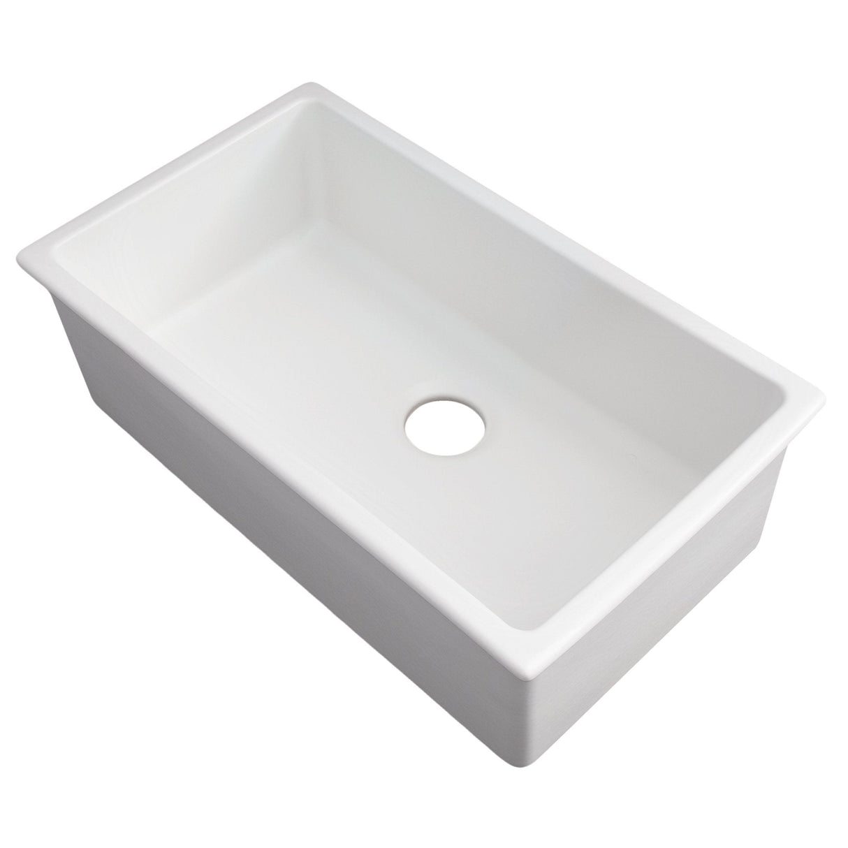ZLINE 30" Rome Dual Mount Single Bowl Fireclay Kitchen Sink with Bottom Grid (FRC5124)