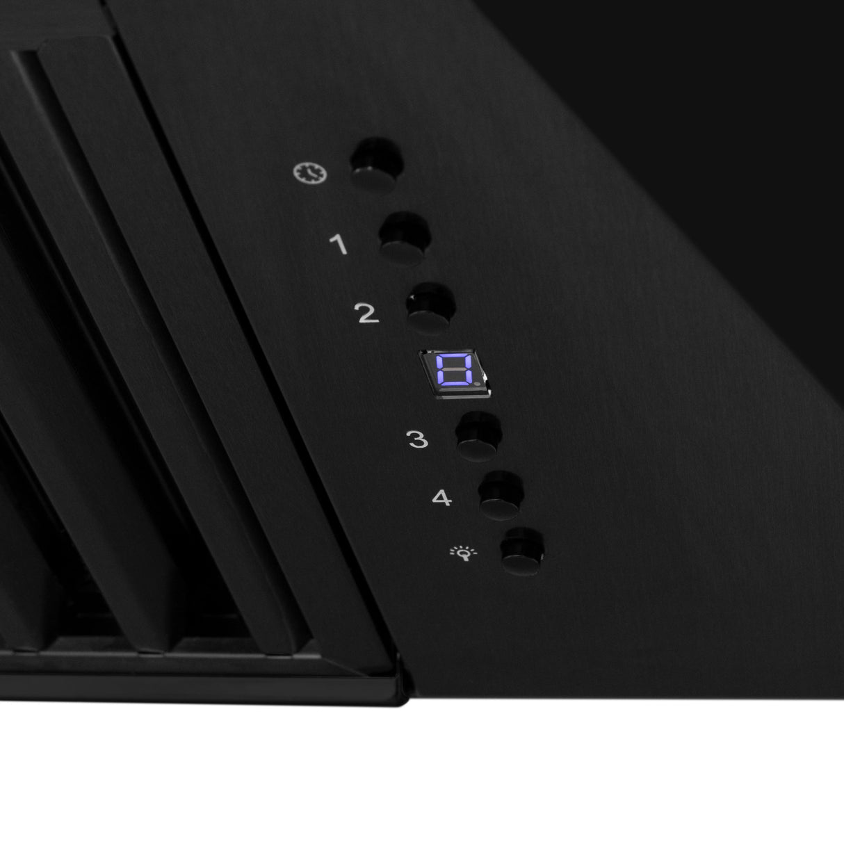 ZLINE 36" Black Stainless Steel Range Hood with Polished Gold Handle (BS655Z-36-G)